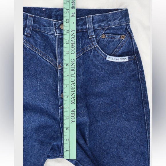 SOLD - Vintage 80's Rockies Jeans Rocky Mountain Co. Dark Denim, Made in USA - Picture 8 of 10